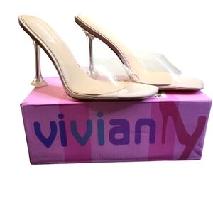 Viviany women's NIB clear heels size 10 pump